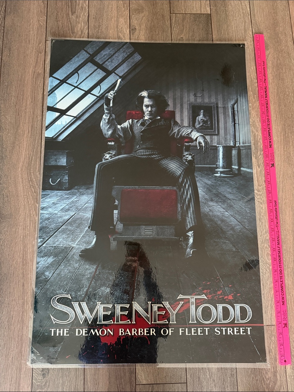 Sweeney Todd Movie Poster - Black & Red